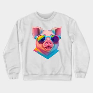 cute pig cartoon Crewneck Sweatshirt